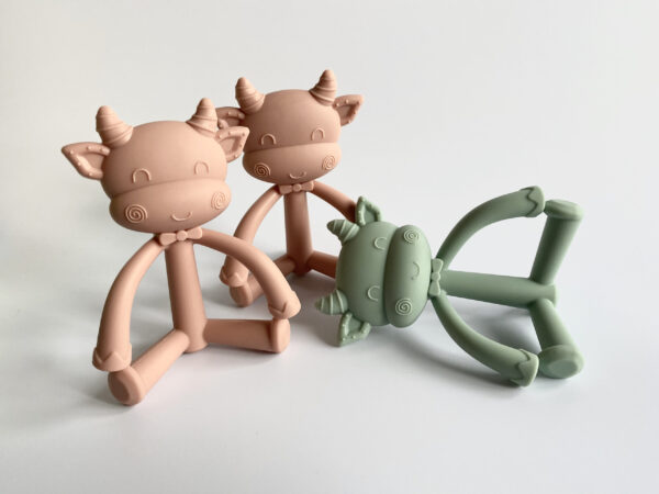 3D Silicone Cow Teether