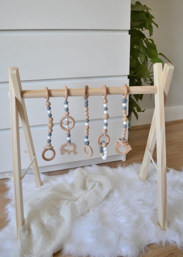 Wooden Baby Gym - Plain Wood