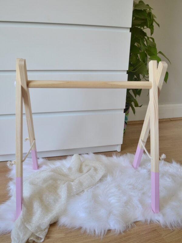 Wooden Baby Gym - Pink