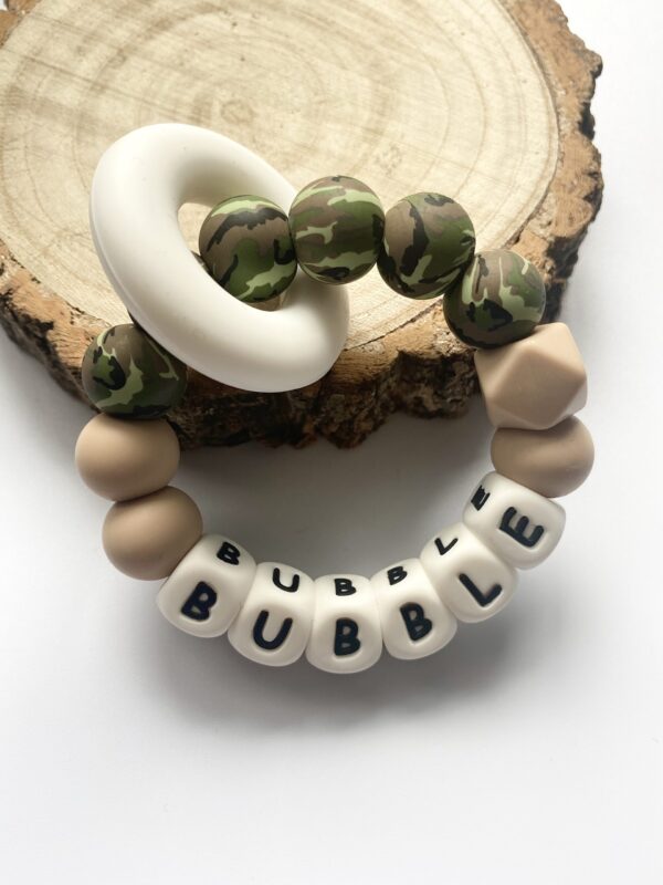 Teething Silicone Ring - Camouflage