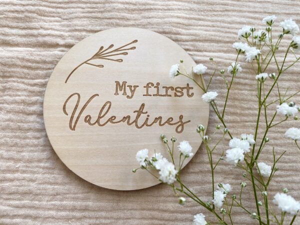 First Valentine Baby Plaque